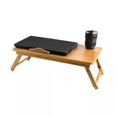 Стол для ноутбука, бамбук цена и информация | Компьютерные, письменные столы | kaup24.ee