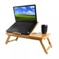Sülearvuti laud, bambusest hind ja info | Arvutilauad, kirjutuslauad | kaup24.ee