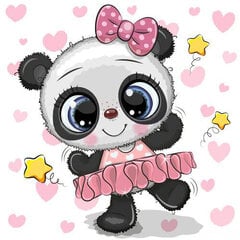 Teemantmosaiik Panda Ballerina DP2479, 20x20 cm hind ja info | Teemantmaalid, teemanttikandid | kaup24.ee