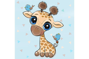Teemantmosaiik Baby Giraffe DP2528, 20x20 cm hind ja info | Teemantmaalid, teemanttikandid | kaup24.ee
