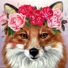 Teemantmosaiik Foxy Lady DP271, 20x20 cm цена и информация | Алмазная мозаика | kaup24.ee