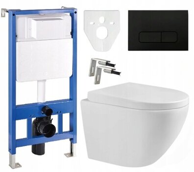 Kahjustatud pakendiga toode. WC-komplekt Mexen 5in1 Fenix Slim koos wc-potiga Lena hind ja info | Sanitaartehnika kahjustatud pakendis | kaup24.ee