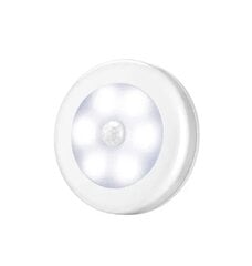 Светодиодная лампа с датчиком движения и батарейкой - цвет белый цена и информация | Потолочные светильники | kaup24.ee