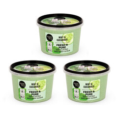 Kehakoorija Organic Shop Mint&Cucumber, 3x250 ml цена и информация | Скрабы для тела | kaup24.ee