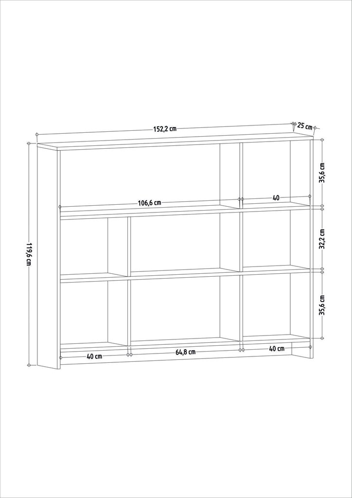 Raamaturiiul Avalina, pruun цена и информация | Riiulid | kaup24.ee