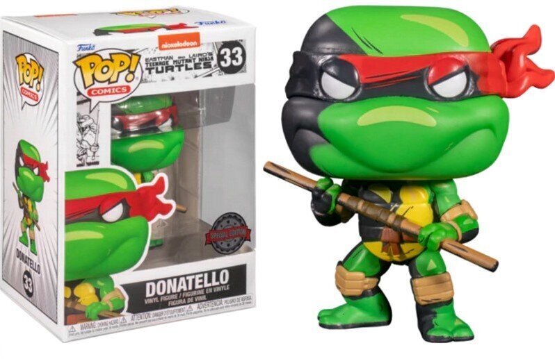 Funko Pop! Comics : Ninja Turtles #33 Donatello цена и информация | Fännitooted mänguritele | kaup24.ee