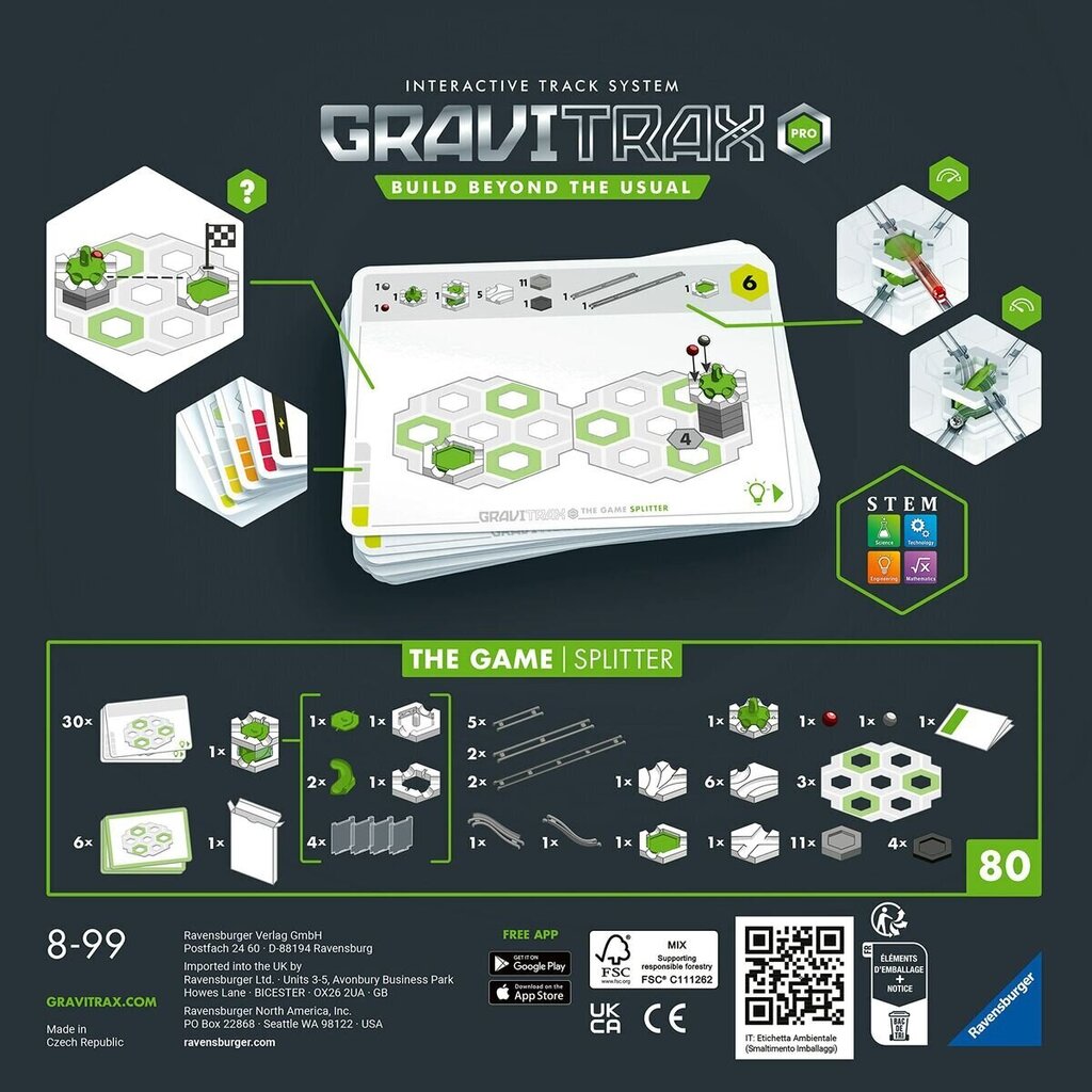 Osavusmäng Ravensburger GraviTrax, 76 tk hind ja info | Lauamängud ja mõistatused | kaup24.ee