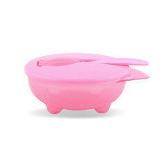 Набор мисок для кормления Lorelli 6 мес.+, розовый цена и информация | Детская посуда, контейнеры для молока и еды | kaup24.ee