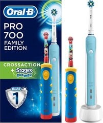 Oral-B Pro 700 + Stages Power цена и информация | Электрические зубные щетки | kaup24.ee