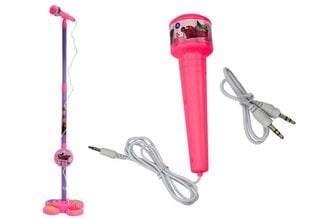 Lean Toys lastemikrofon statiiviga, roosa hind ja info | Arendavad mänguasjad | kaup24.ee