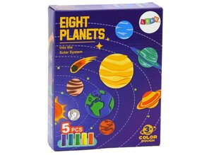 Vormidega plastiliinikomplekt Lean Toys Planetos hind ja info | Kunstitarbed, voolimise tarvikud | kaup24.ee