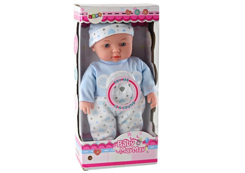 Doll Lean Toys Baby May May, sinine hind ja info | Tüdrukute mänguasjad | kaup24.ee