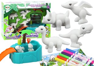 Dinosauruste värvimiskomplekt Lean Toys hind ja info | Arendavad mänguasjad | kaup24.ee