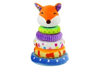 Pehme püramiid Lean Toys Fox hind ja info | Imikute mänguasjad | kaup24.ee
