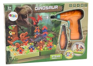 Lean Toys Dinosaur 3D ehituspulle puuriga hind ja info | Klotsid ja konstruktorid | kaup24.ee