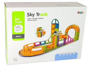 Magnetilised ehitusklotsid Lean Toys Sky Track, 61 tk hind ja info | Klotsid ja konstruktorid | kaup24.ee