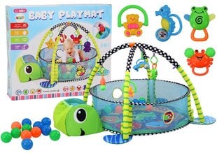 Mängumat lastele 3in1 Lean Toys Turtle hind ja info | Imikute mänguasjad | kaup24.ee