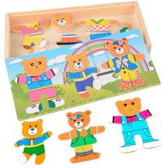 Puidust pusle Karud, 47 tk hind ja info | Imikute mänguasjad | kaup24.ee