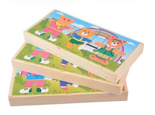 Puidust pusle Karud, 47 tk hind ja info | Imikute mänguasjad | kaup24.ee