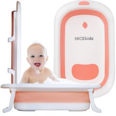 складная детская ванночка - nicekids, розовый цена и информация | Maudynių prekės | kaup24.ee