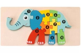 Puidust pusle elevandipojale цена и информация | Игрушки для малышей | kaup24.ee
