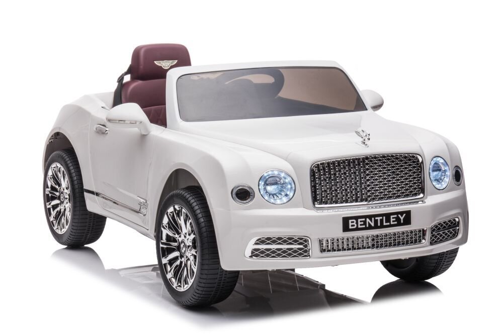 Aosom Bentley Mulsanne üheistmeline elektriauto lastele, valge цена и информация | Laste elektriautod | kaup24.ee