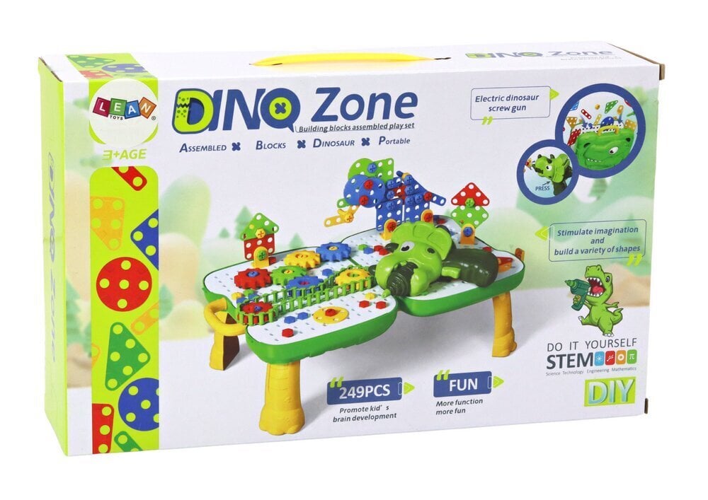 Konstruktor kohvris Lean Toys Dino Zone цена и информация | Klotsid ja konstruktorid | kaup24.ee