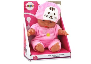 Roosa riietusega beebinukk Lean Toys hind ja info | Tüdrukute mänguasjad | kaup24.ee