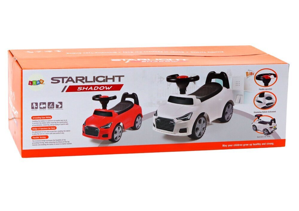 Lean Toys jalaga auto, valge hind ja info | Imikute mänguasjad | kaup24.ee