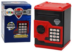 Elektrooniline pangatähtede seif Lean Toys, punane hind ja info | Poiste mänguasjad | kaup24.ee