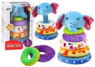 Pehme püramiid Lean Toys Elephant hind ja info | Pehmed mänguasjad | kaup24.ee