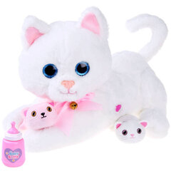 Интерактивный плюшевый котенок, белый цена и информация | Игрушки для девочек | kaup24.ee