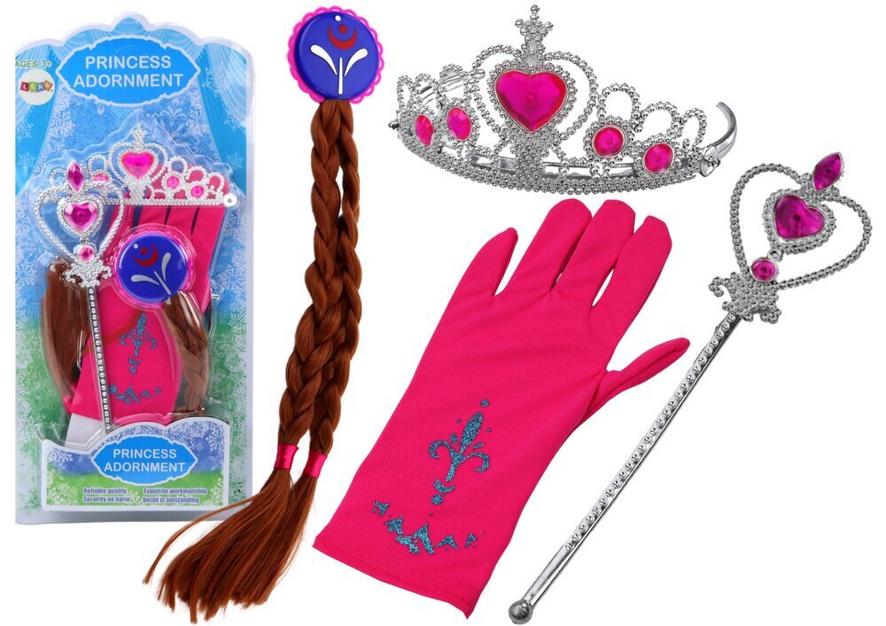 Väikese printsessi aksessuaaride komplekt tüdrukutele LeanToys Princess Adornment, 1 tk hind ja info | Laste ja ema kosmeetika | kaup24.ee