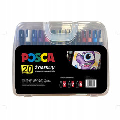 Markerite komplekt Uni-ball Posca, 20 värvi цена и информация | Принадлежности для рисования, лепки | kaup24.ee