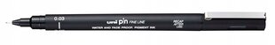 Маркер Uni-Ball Mitsubishi Pencil PIN 003-200(S), 12 шт. черный цвет цена и информация | Канцелярские товары | kaup24.ee
