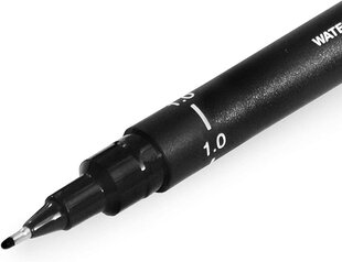 Маркер Uni-Ball Mitsubishi Pencil PIN 01-200(S), 12 шт., черный цвет цена и информация | Канцелярские товары | kaup24.ee