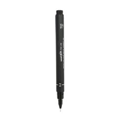 Маркер Uni-Ball Mitsubishi Pencil PIN 02-200(S), 12 шт., черный цена и информация | Канцелярские товары | kaup24.ee