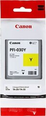 "canon original ink pfi-030 y, yellow, 55 ml, 3492c001, canon ipf ta-20, ipf ta-30 цена и информация | Картриджи для струйных принтеров | kaup24.ee