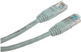 кабель сетевой lan utp, cat.5e, rj45 m - rj45 m, 2 м, неэкранированный, серый, логотип, блистер цена и информация | Кабели и провода | kaup24.ee