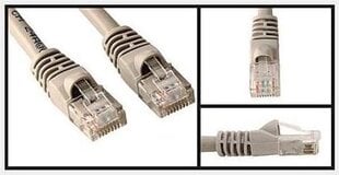 кабель сетевой lan utp, cat.5e, rj45 m - rj45 m, 2 м, неэкранированный, серый, логотип, блистер цена и информация | Кабели и провода | kaup24.ee