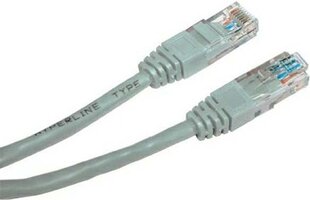кабель сетевой lan utp, cat.5e, rj45 m - rj45 m, 5 м, неэкранированный, серый, экономичный цена и информация | Кабели и провода | kaup24.ee