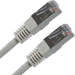 кабель сетевой lan ftp, cat.5e, rj45 m - rj45 m, 5 м, экранированный, серый, экономичный цена и информация | Кабели и провода | kaup24.ee