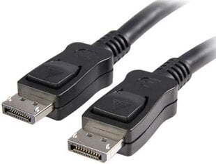 видеокабель displayport m - displayport m, 3 м, черный цена и информация | Кабели и провода | kaup24.ee