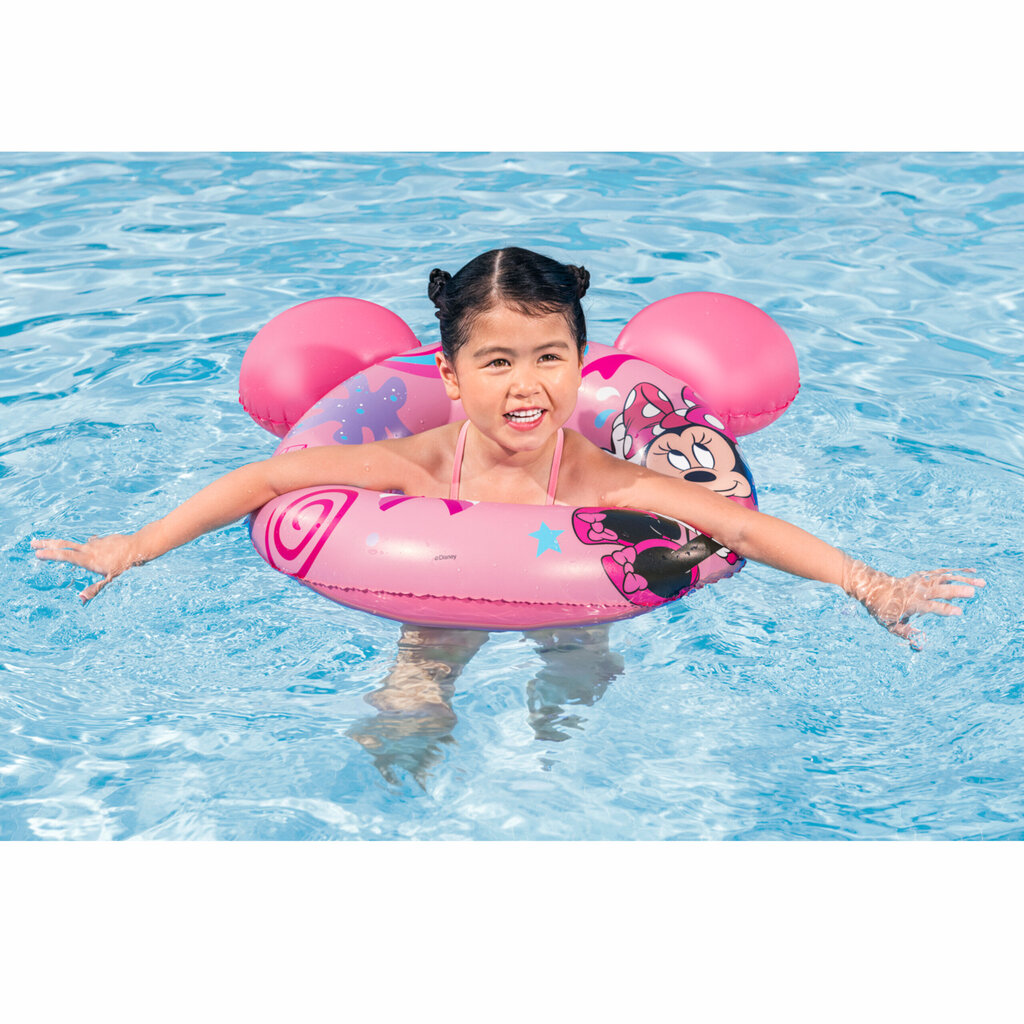 Laste ujumisrõngas Bestway - minnie mouse цена и информация | Täispuhutavad veemänguasjad ja ujumistarbed | kaup24.ee