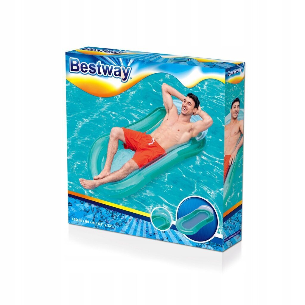 Bestway ujumismadrats, sinine, 160x84 hind ja info | Täispuhutavad madratsid ja mööbel | kaup24.ee