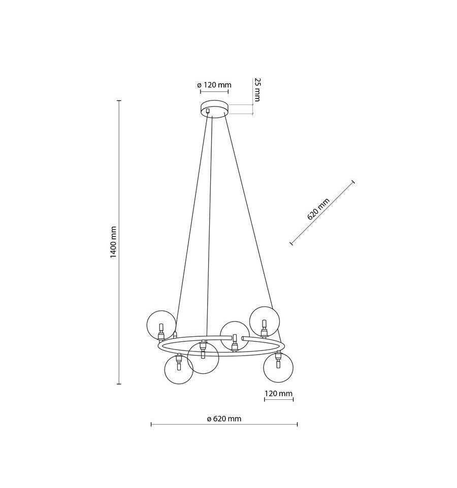 TK Lighting rippvalgusti Anabelle 6843 hind ja info | Rippvalgustid | kaup24.ee