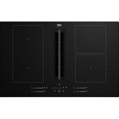 Beko, width 80 cm, black - Built-in induction hob with cooker hood hind ja info | Pliidiplaadid | kaup24.ee