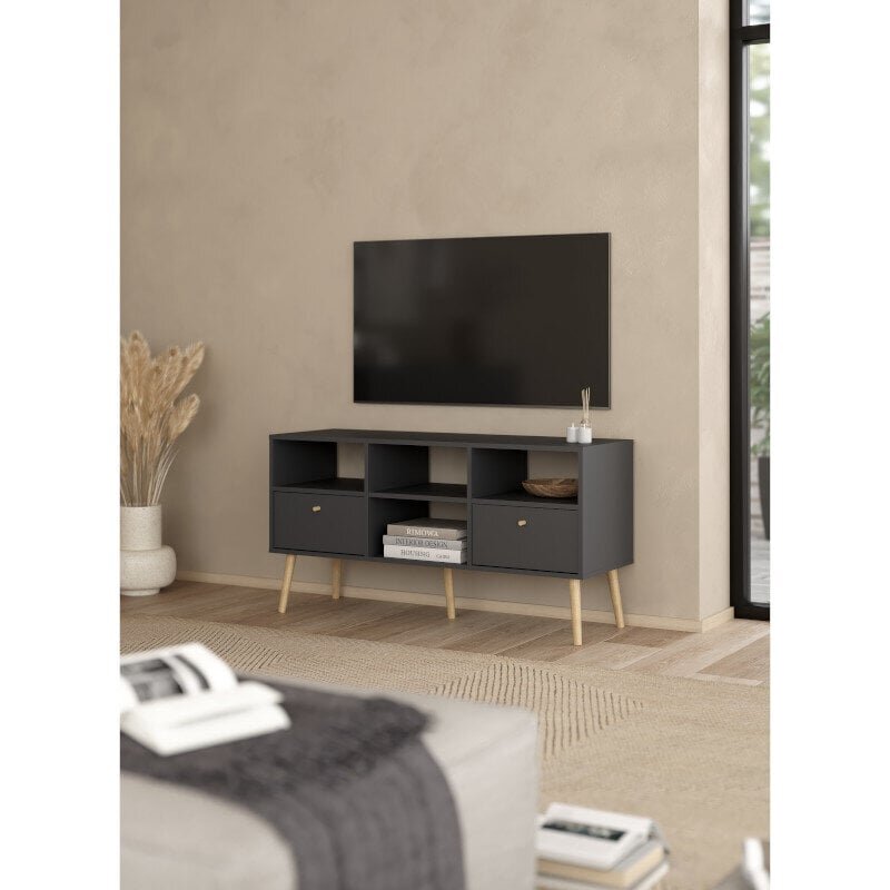 Tv-laud Aatrium Bodo, 117x39x61 cm, must hind ja info | TV alused | kaup24.ee