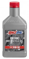 Õli Amsoil 15W-50 Synthetic Metric Motorcycle Oil 0.946ml (MFFQT) цена и информация | Моторные масла | kaup24.ee