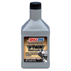 Õli Amsoil 20W-50 Synthetic Motorcycle Oil 0.946ml (MCVQT) hind ja info | Mootoriõlid | kaup24.ee